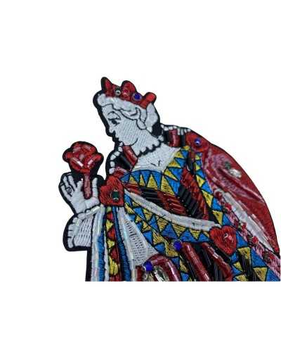 Application Iron-on Fashion DX SX Lurex Thread Queen Flower Rhinestone Embroidery Tubes