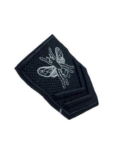 Application Degrés De Mode À Coudre Armoiries Broderie Noire Abeille 6x8 Cm