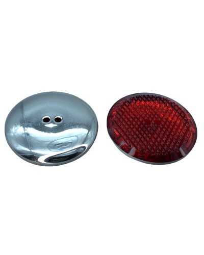 Flat Button 2 Faceted Holes Rhinestone Effect Resin 23 Mm