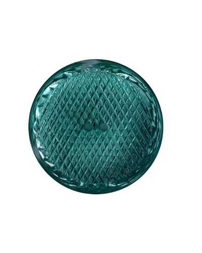 Bouton Plat 2 Trous Facettes Résine Effet Strass 18 Mm