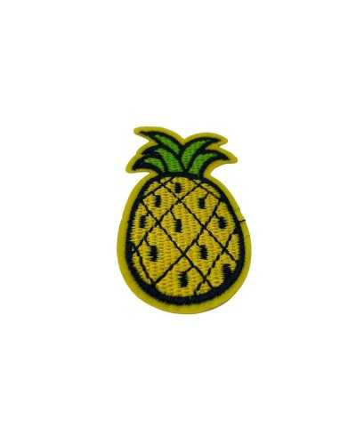 Ecusson Thermocollant Application Ananas Broderie 3.5x6 Cm
