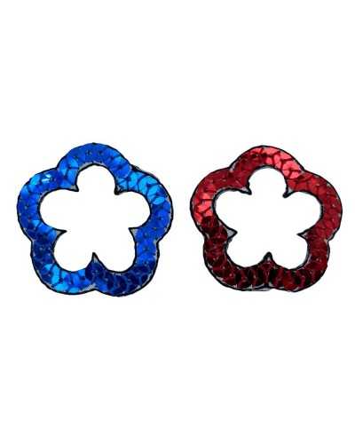 Application Iron-on Patch Flower Sequins 4 Cm