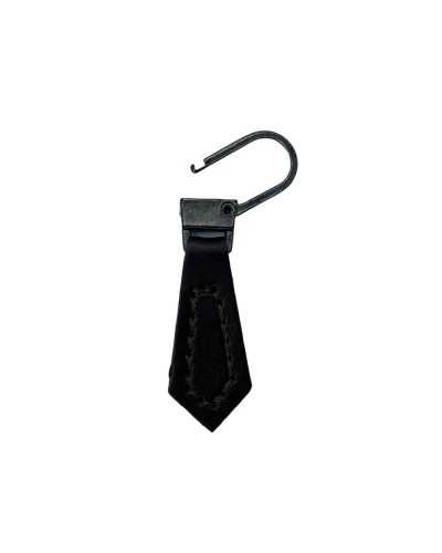 Tirette de fermeture éclair Coutures en similicuir Fermeture éclair en métal Taille. 59x12mm