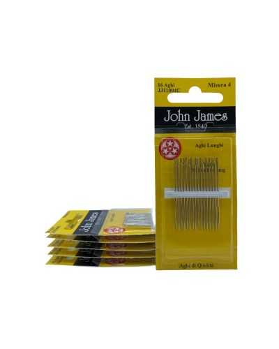16 Sharps Sharps Hand Sewing Needles Size 4 Point Three Star John James High 45 Mm