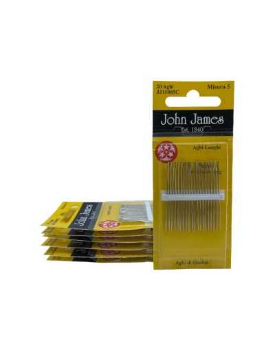 20 Sharps Sharps Aiguilles à coudre à la main Mis. 5 points trois étoiles John James haut 45 mm