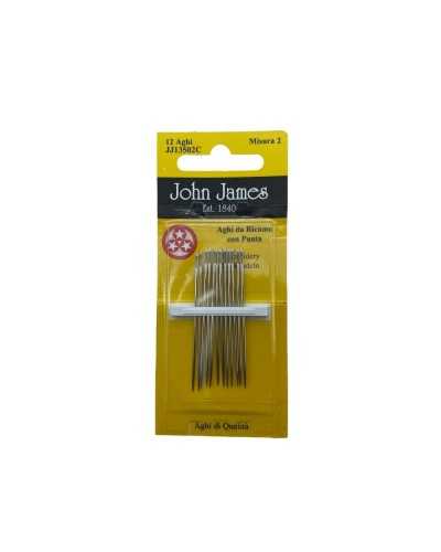 12 Needles Classic Hand Embroidery Mis. 2 Tip Three Stars John James 5 cm high