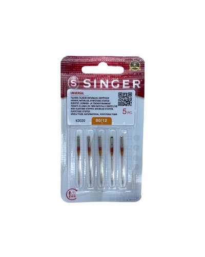 Singer Universal Needles 2020 80/12 Machine à coudre en tissu de laine synthétique