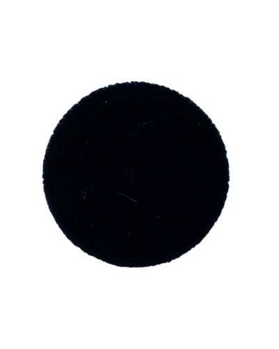 Bouton arrondi recouvert de velours noir La tige mesure 28 mm