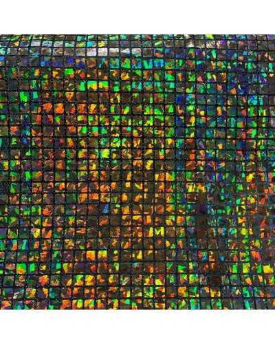 50 Cm Sequin Fabric Square Mother Of Pearl Lamè Lurex Semielastic 1 Meter High