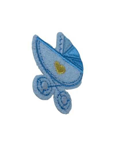 Thermoadhesive Application Patch Marbet Sponge Embroidery Pram Heart 45x40 Mm