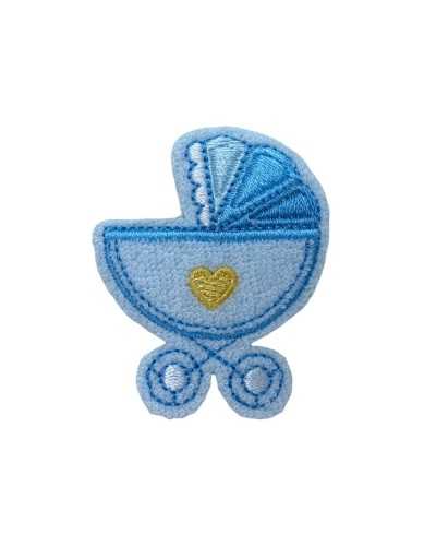 Parche Aplicación Termoadhesivo Marbet Esponja Bordado Cochecito Corazón 45x40 Mm