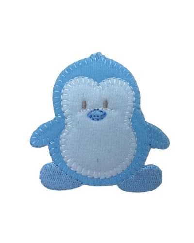Application Patch Iron-On Patch Baby Stitched Embroidery Penguin Chenille 75x70 Mm