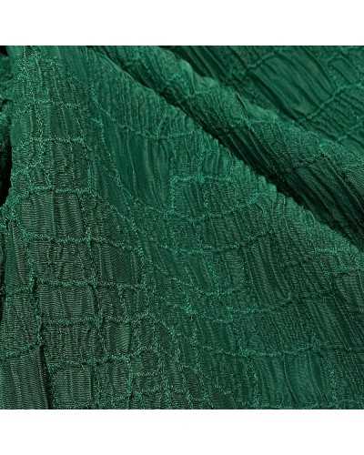Shiny green brocade elastic fabric python model 130 cm