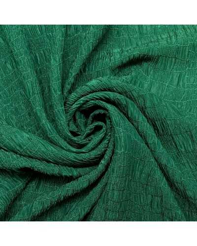Shiny green brocade elastic fabric python model 130 cm