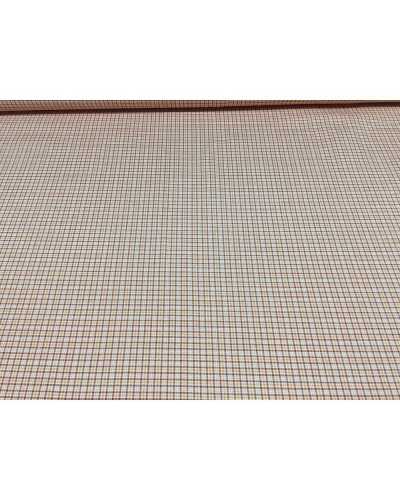 Red and Yellow Micro Tartan Cotton Blend Printed Upholstery Fabric 280cm high