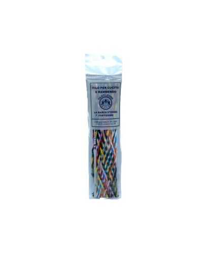 Fil de tresse bricolage en polyester synthétique multicolore