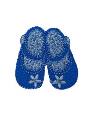 Thermoadhäsiver Aufnäher mit Stickerei, Sternschuhe, 4 cm