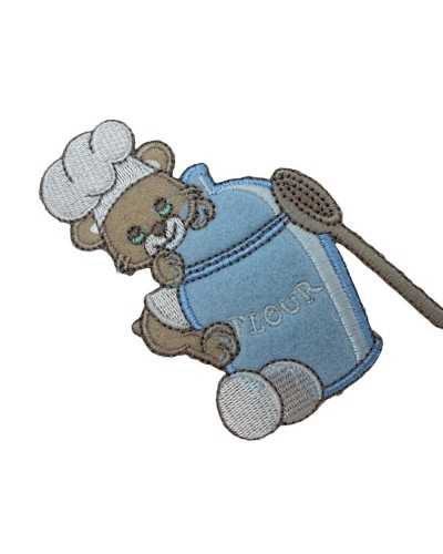 Thermoadhäsive Anwendung Baby Chef Cook Mickey Ladle Velvet Nudelholz 8 cm