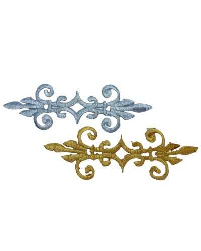 Lurex Thermoadhesive Application Sacred Embroidery 17x5,5 Cm