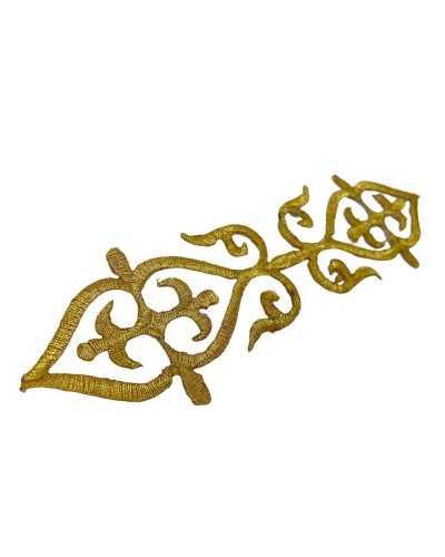 Application Thermoadhésive Broderie Squiggle Lurex Sacré 20x5,5 Cm