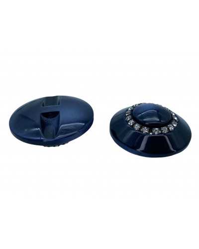 Conical Strass Jewel Convex Button Mm 22
