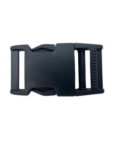 Cinturón Mochila Hebilla Plástico Negro Pequeño 20 MM