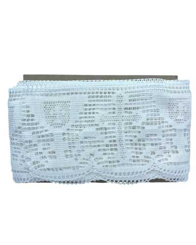 50 Cm Passementerie Dentelle Blanche Pur Coton Festonné Calice Sacré Croix 12 Cm De Haut