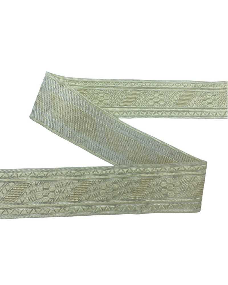 50 Cm Trimmings Partition Border Gallon Embroidery Yellow Thread Flower Design 4.5 Cm High