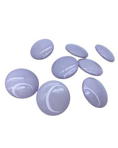Half Pearl Round Glossy Resin Button Size 36 - 28 Mm