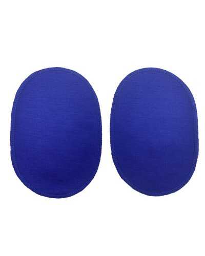 Coppia Toppe Maglina Jersey Olimpic Rifinite Rimagliate Termoadesive Tinta Unita 17x12 Cm