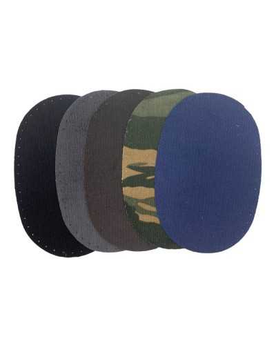 Pair of Patches Iron-on Patches Striped Velvet Small 95x150 mm