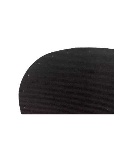 Paire d'Écussons Thermocollants Velours Rayé Petit 95x150 mm