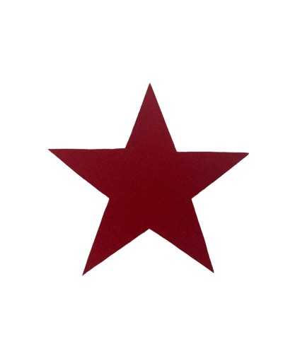 Thermoadhesive Application Patch Suede Patch Star Shape 85 Mm