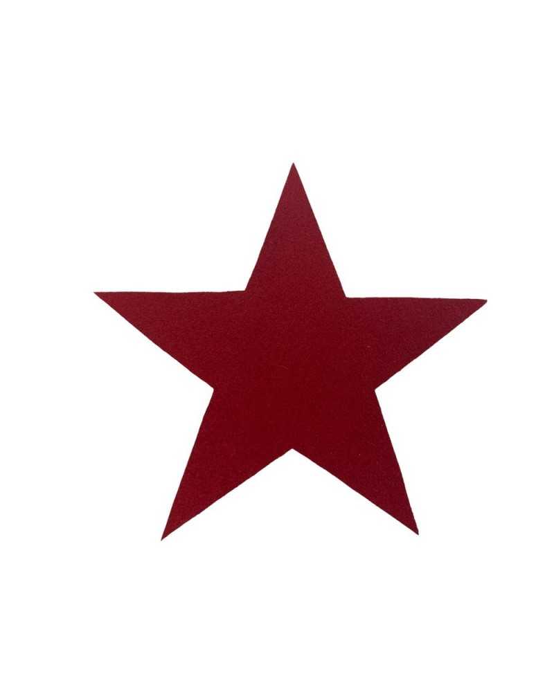 Thermoadhesive Application Patch Suede Patch Star Shape 85 Mm