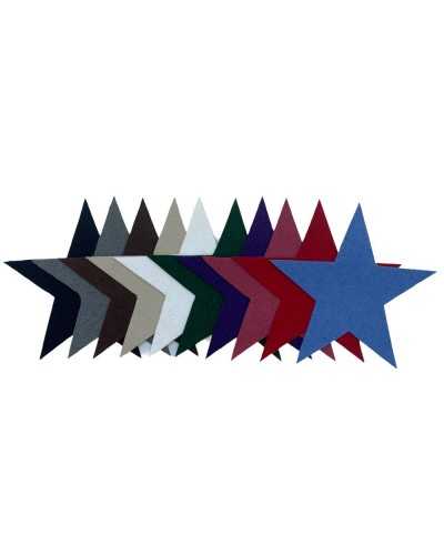 Thermoadhesive Application Patch Suede Patch Star Shape 85 Mm