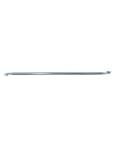 Ganchillo Tunecino Doble Metal Aluminio 4 Mm Largo 15 Cm