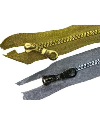 Zipper Die-Cast Zip Lurex 1 Slider Detachable Divisible 70 Cm