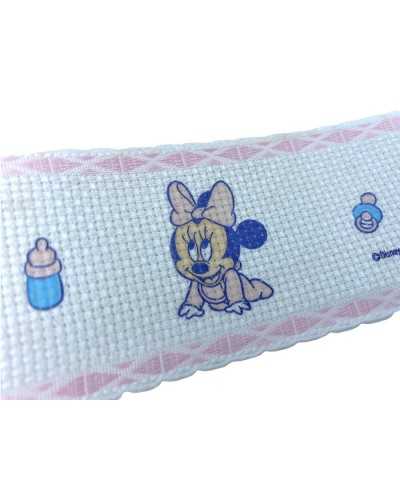 Ruban Bordure Aida Mickey Mouse Broderie Point De Croix 55 Trous 5 Cm De Haut