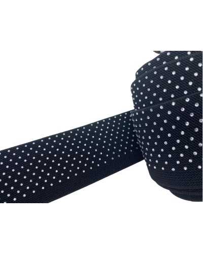 50 cm Besätze Schwarzer elastischer Juwel-Lichtpunkt-Strass 6 cm hoch