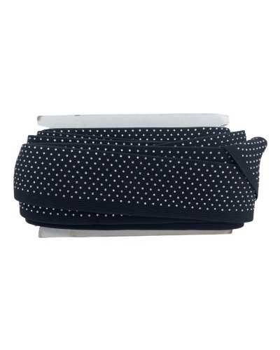 50 cm Besätze Schwarzer elastischer Juwel-Lichtpunkt-Strass 6 cm hoch