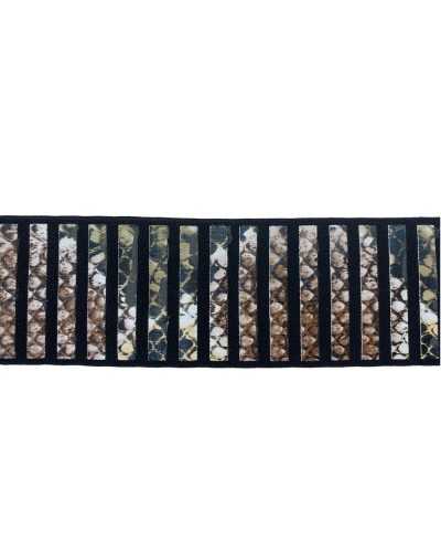 50 cm langes, elastisches Band aus Python-Kunstleder, 5 cm hoch