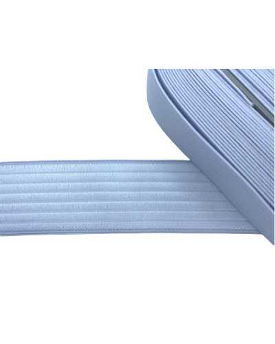 50 Cm Passementerie Ruban Élastique Rayure Brillant 6 Cm De Haut