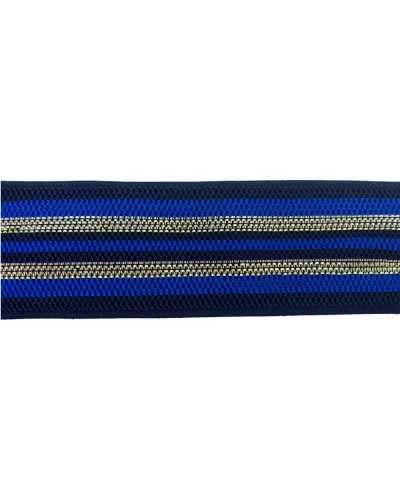 50 Cm Passamaneria Elastico Riga Oro Lurex Alto 5 Cm
