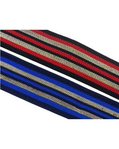 50 cm Besätze elastische Linie Gold Lurex hoch 5 cm