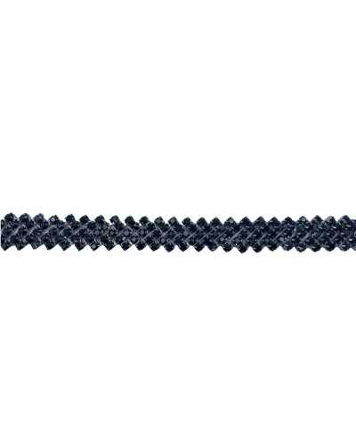 10 Cm Passamaneria Gioiello Strass Nero Alto 15 Mm
