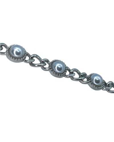 Chaîne Bijou Passementerie 10 Cm Argent Perle Haute 12 Mm
