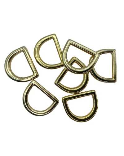 Gancho Cinta Convexa Cerrada Anillo D Metal Pulido Pasar Cinta 2,5 Cm