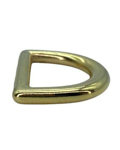 Gancho Cinta Convexa Cerrada Anillo D Metal Pulido Pasar Cinta 2,5 Cm