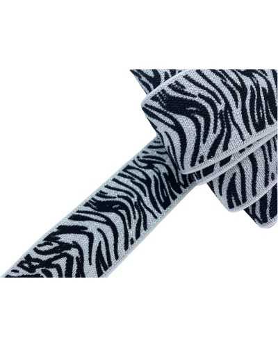 50 Cm Passementerie Ruban Élastique Animalier Tigre Lurex Haut 4 Cm