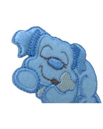 Thermoadhesive Application Embroidery Patch Baby Dog Crouched 11x7 Cm